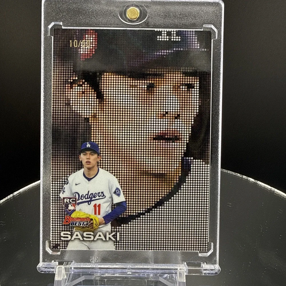2025 Roki Sasaki Bowman's Best Mini Diamonds Pixel Portraits Rookie /50